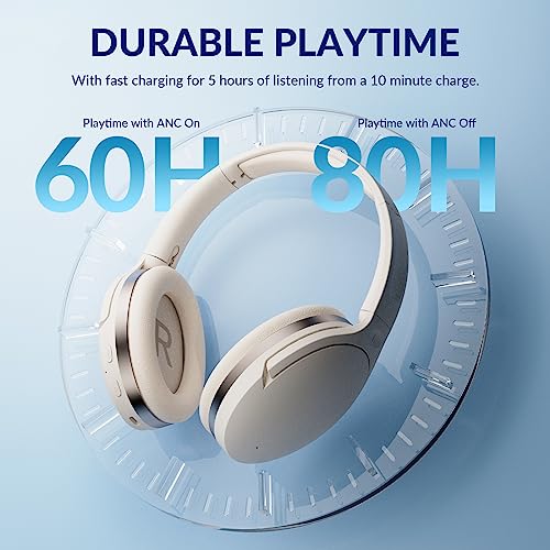 TONEMAC H3 Bluetooth Over-Ear Headphones with Hi-Res Sound