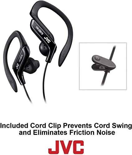 JVC HA-EB75B Black Sport Clip Headphones