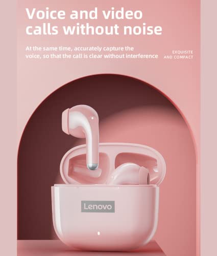 Lenovo LP40 Pink Wireless Noise Cancelling Earbuds