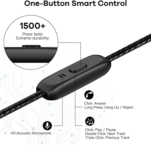 YOSIMI Wired HiFi In-Ear Earphones with Microphone