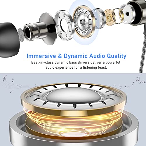 BluKar Wired In-Ear Headphones with High Sensitivity Microphone