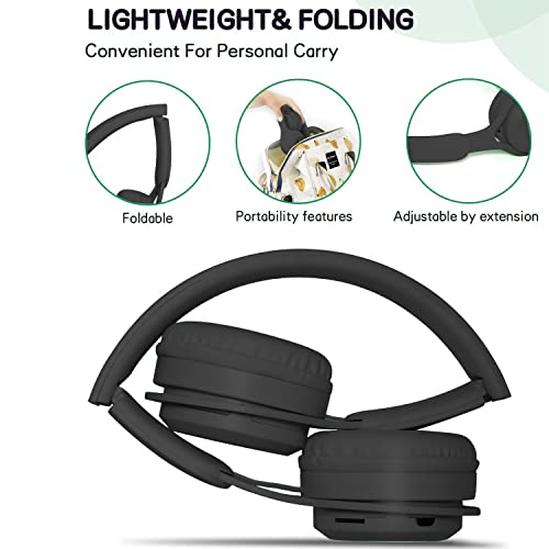 YHO Bluetooth Over-Ear Headphones, 30H Playtime, Foldable