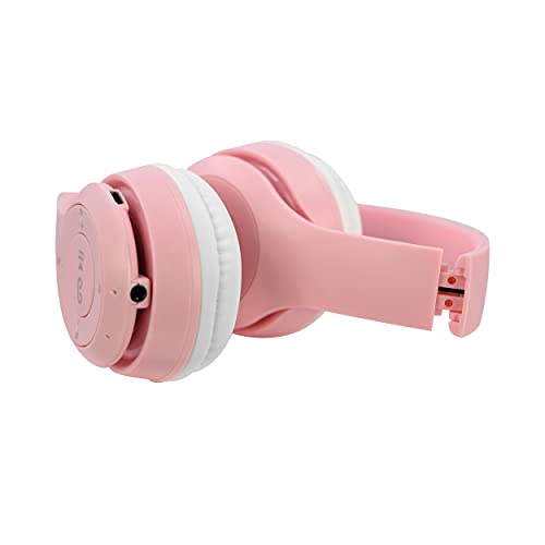Mobitek Wireless Pink Headphones with Bluetooth Connection