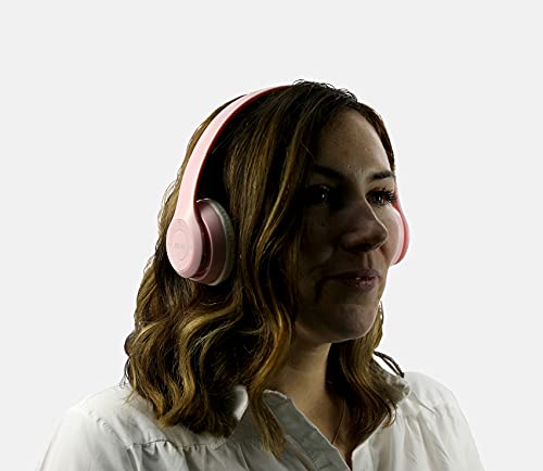 Mobitek Wireless Pink Headphones with Bluetooth Connection