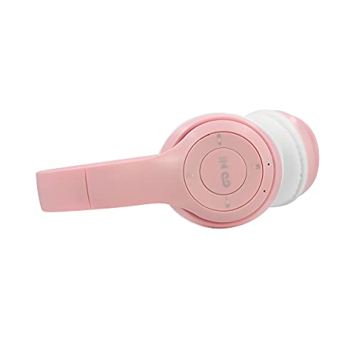 Mobitek Wireless Pink Headphones with Bluetooth Connection