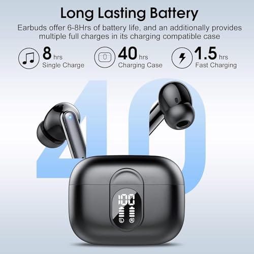 Csasan Bluetooth 5.3 Wireless Headphones with Mic