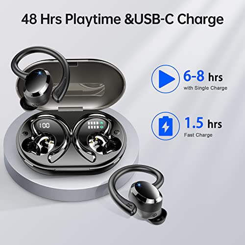 Wireless Sport Headphones with 48H HiFi Sound