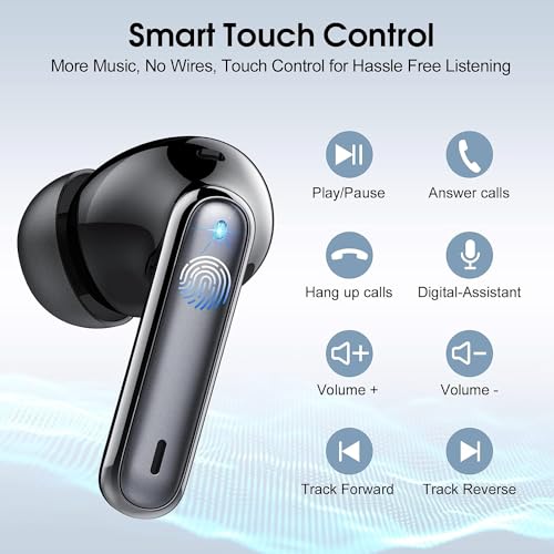 Csasan Bluetooth 5.3 Wireless Headphones with Mic