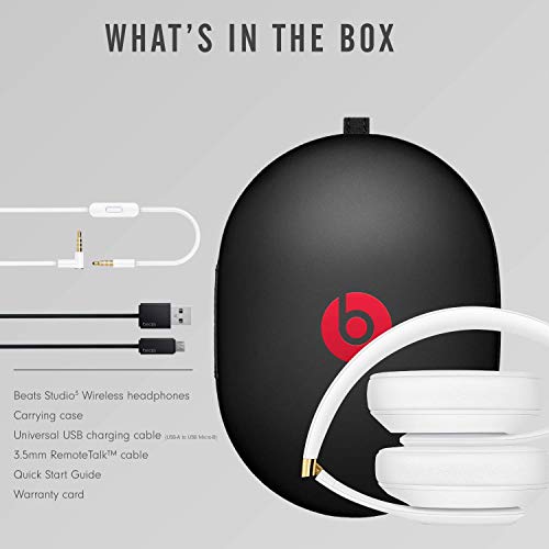 Beats Studio3 Wireless Noise-Cancelling Headphones - White