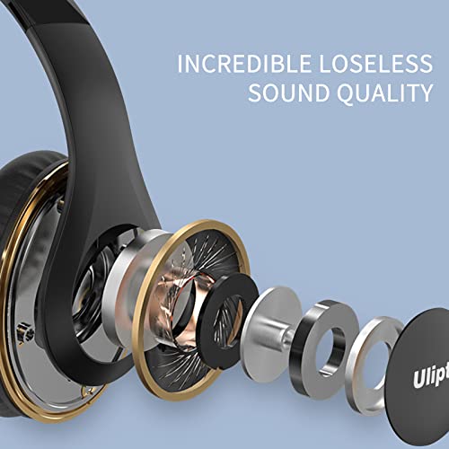 Uliptz Bluetooth Over-Ear Headphones with 65-Hour Playtime