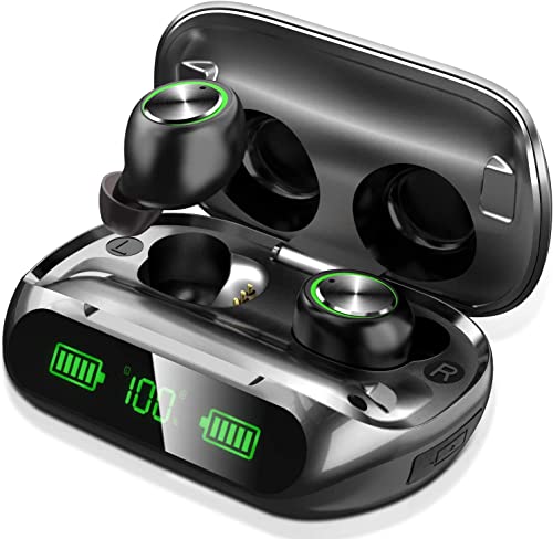 Wireless Bluetooth Earbuds with LED Power Display