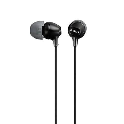 Sony MDR-EX15AP Black Earphones with Mic