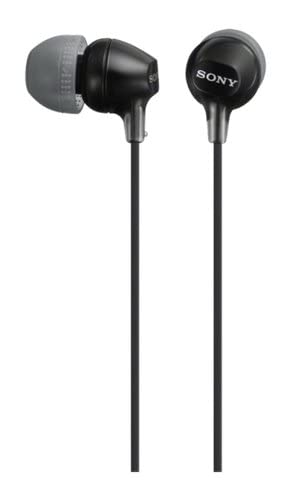 Sony MDR-EX15AP Black Earphones with Mic