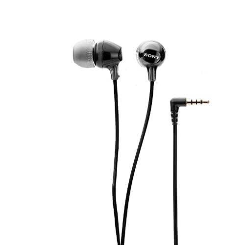 Sony MDR-EX15AP Black Earphones with Mic
