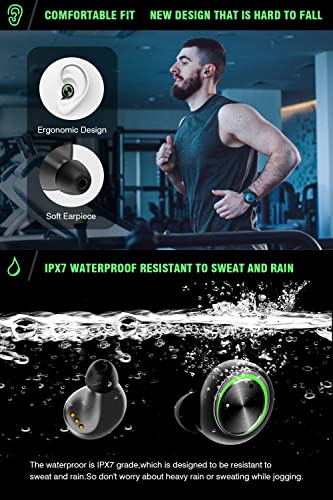 Wireless Bluetooth Earbuds with LED Power Display