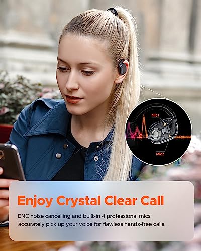 Truefree Open Ear Bluetooth Headphones with 45H Playtime