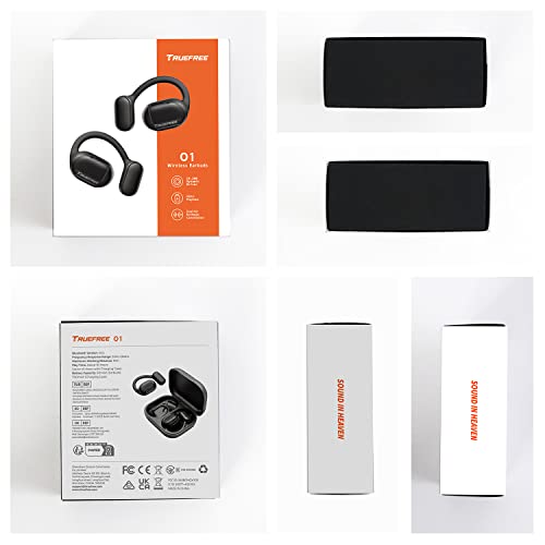 Truefree Open Ear Bluetooth Headphones with 45H Playtime