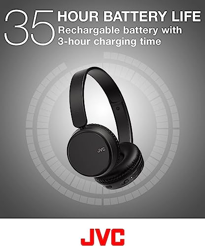 JVC HA-Z37W-B Wireless Bluetooth On-Ear Headphones