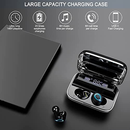 Bluetooth 5.1 Wireless Earbuds with Charging Case