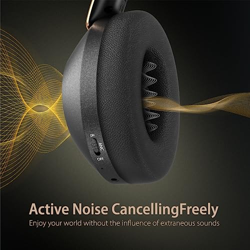 Rebocico Wireless Noise Cancelling Over-Ear Headphones