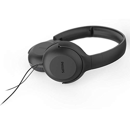 Philips UH201BK On-Ear Foldable Headphones with Mic