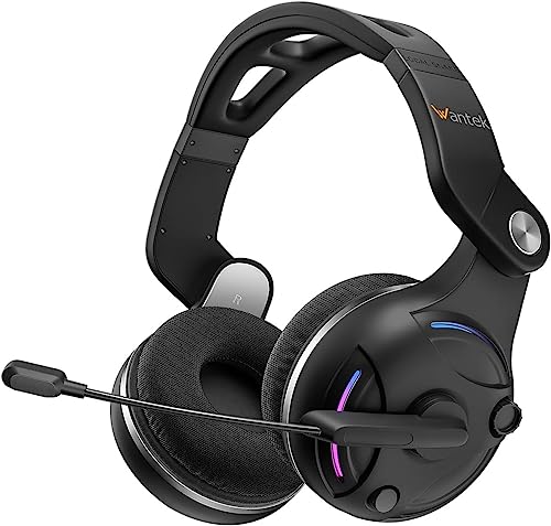 Wantek Wireless Bluetooth Over-Ear Headphones - Black