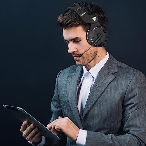 Wantek Wireless Bluetooth Over-Ear Headphones - Black