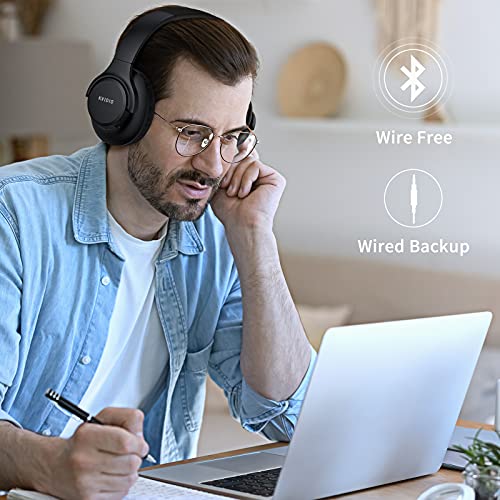 KVIDIO Wireless Bluetooth Headphones with Deep Bass
