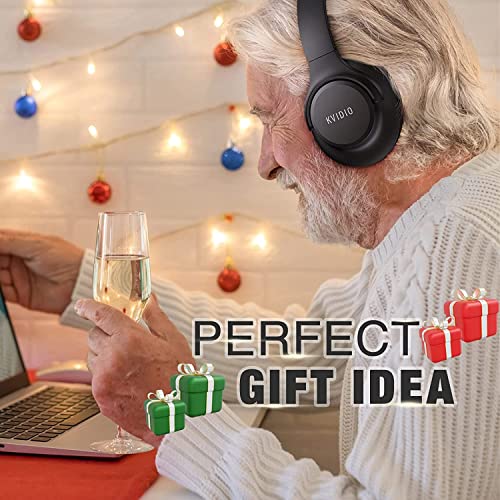 KVIDIO Wireless Bluetooth Headphones with Deep Bass