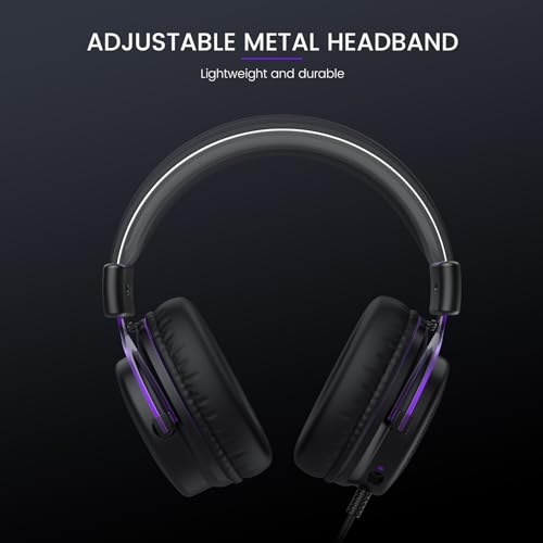 EKSA E900 Wired Gaming Headset with Noise Canceling Mic