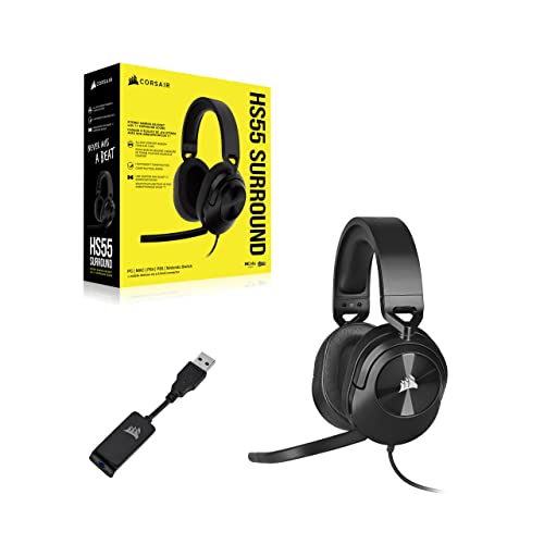 CORSAIR HS55 Surround Gaming Headset - Carbon