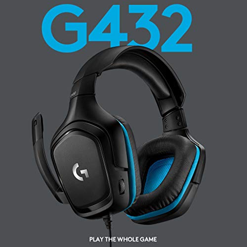 Logitech G432 Wired Gaming Headset with 7.1 Surround Sound