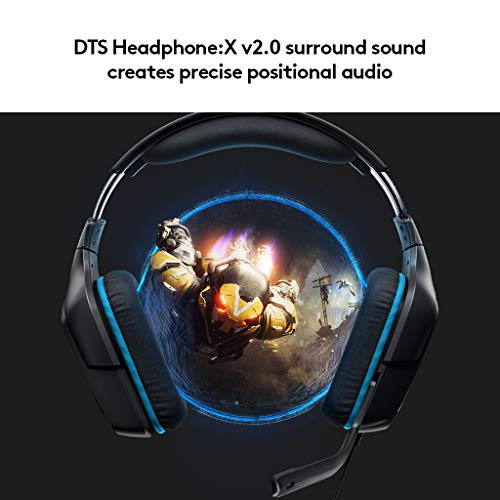 Logitech G432 Wired Gaming Headset with 7.1 Surround Sound