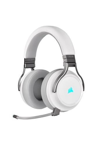 CORSAIR VIRTUOSO RGB Wireless Gaming Headset - White