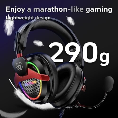 Tatybo Wired Gaming Headset with Mic and RGB