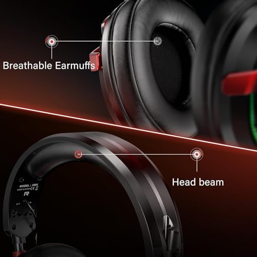 Tatybo Wired Gaming Headset with Mic and RGB