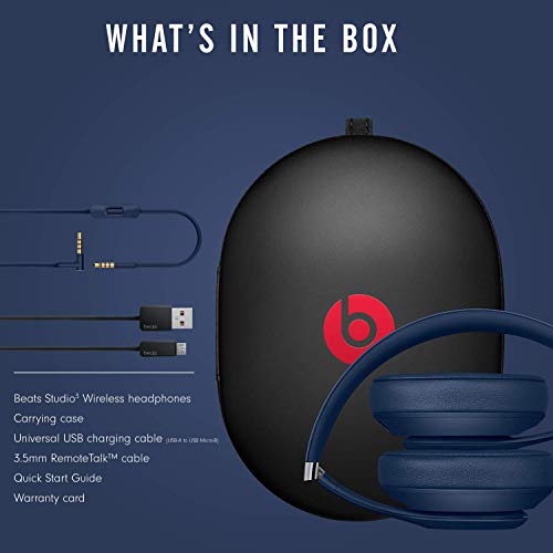 Beats Studio3 Wireless Noise-Cancelling Headphones - Blue