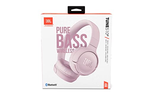 JBL Tune 510BT Wireless Over-Ear Headphones - Pink