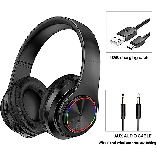 TFUFR Wireless Over-Ear Bluetooth Headphones with Mic