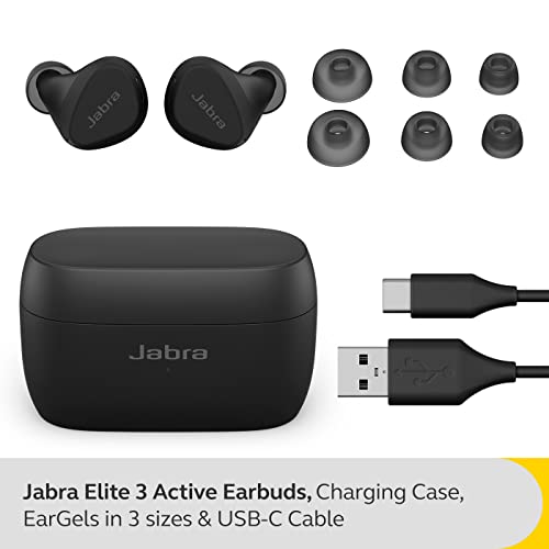 Jabra Elite 3 Active Wireless Earbuds - Black
