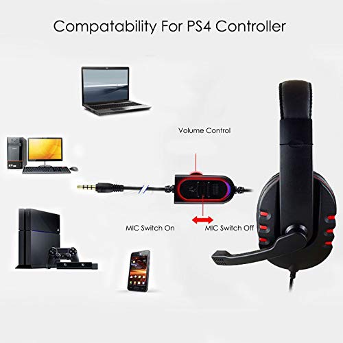 Premium Stereo Gaming Headset with Mic and Volume Control