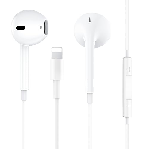 MFi Certified In-Ear Headphones with Mic & Volume Control
