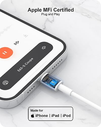 MFi Certified In-Ear Headphones with Mic & Volume Control