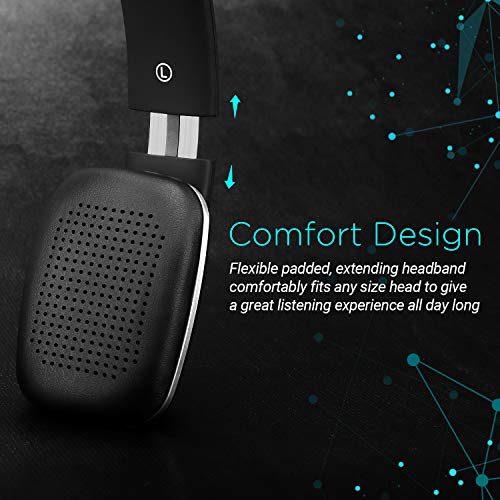 August EP636B - Wireless Bluetooth On-Ear Headphones