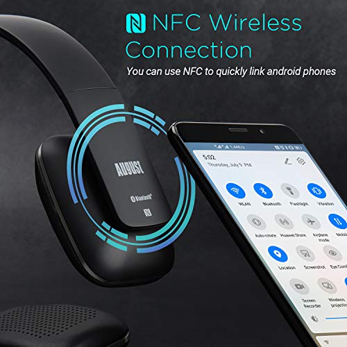 August EP636B - Wireless Bluetooth On-Ear Headphones