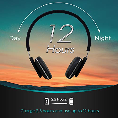 August EP636B - Wireless Bluetooth On-Ear Headphones