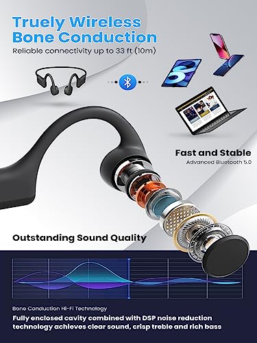Open-Ear Bluetooth Bone Conduction Sports Headphones
