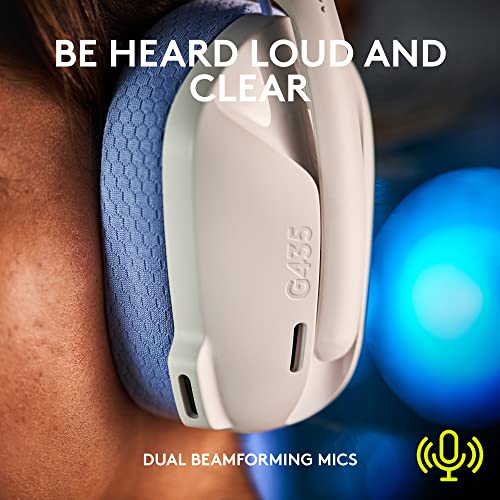 Logitech G435 Wireless Bluetooth Gaming Headset - White