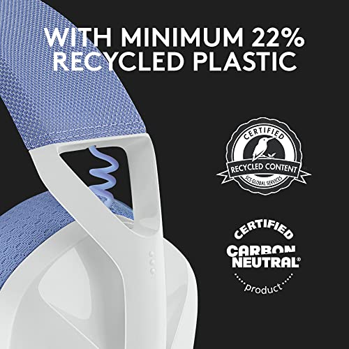 Logitech G435 Wireless Bluetooth Gaming Headset - White