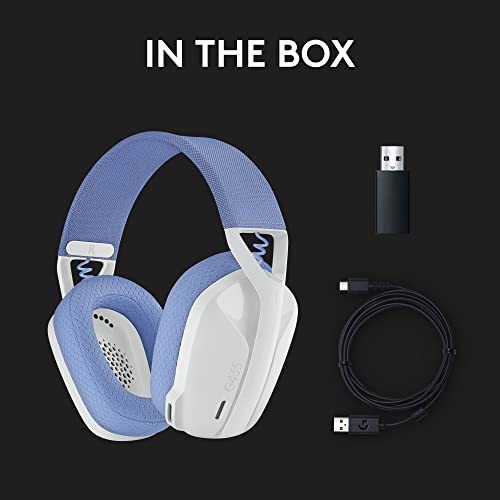 Logitech G435 Wireless Bluetooth Gaming Headset - White